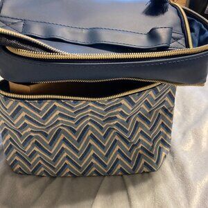 Canvas Tiered Cosmetic Bag